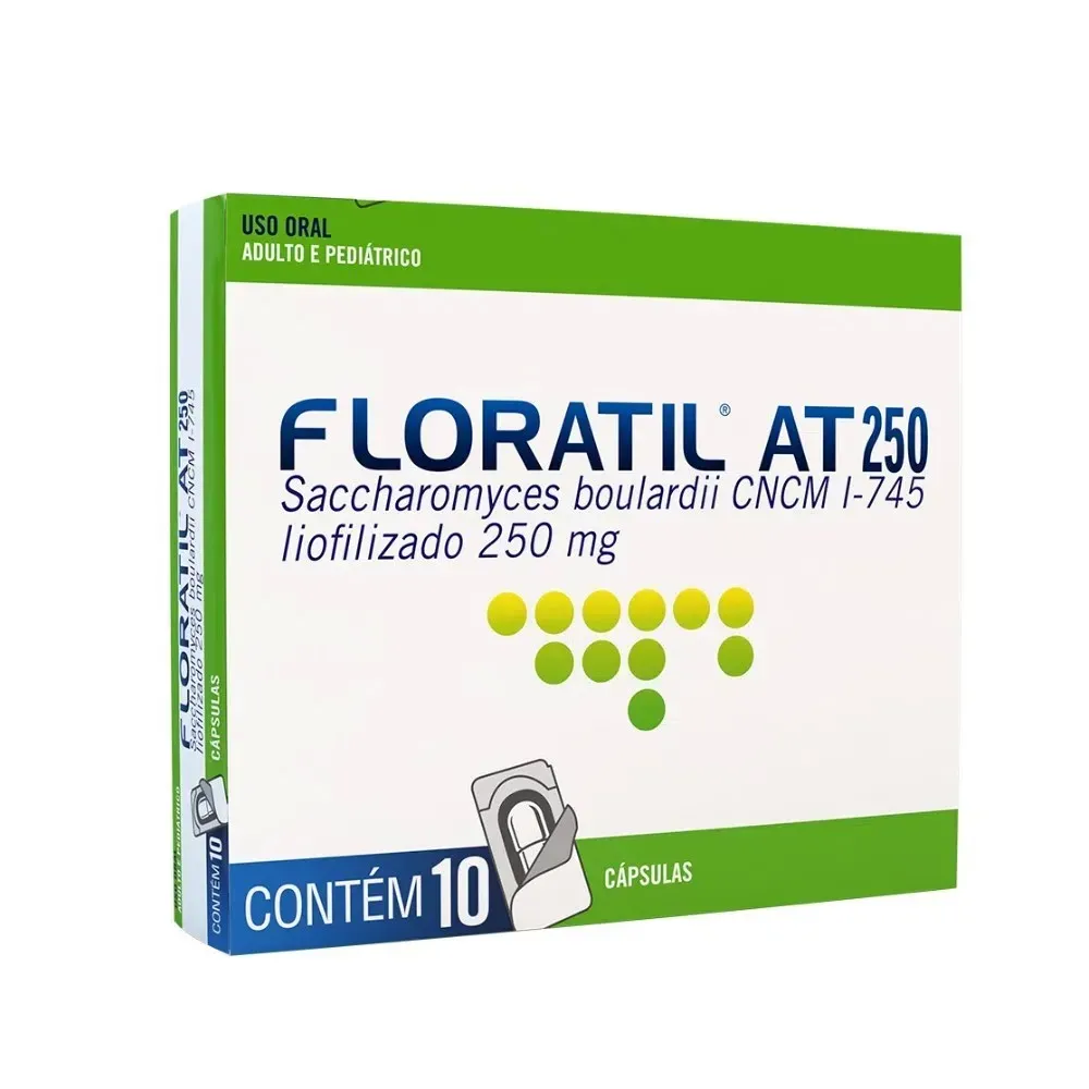 Floratil 250mg 10 Cápsulas Gelatinosas Duras