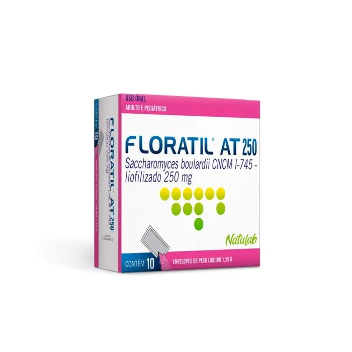 Floratil AT 250MG/1.25 G Pó oral - 10 Envelopes com 1.25 g