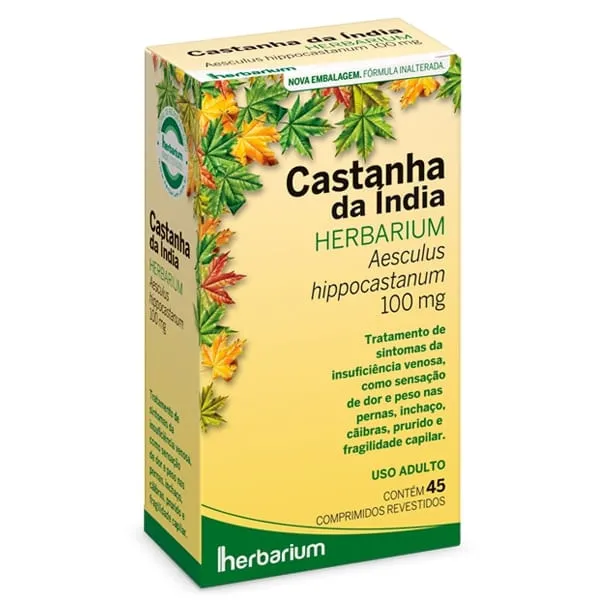 Castanha da Índia Herbarium 100mg 45 Comprimidos