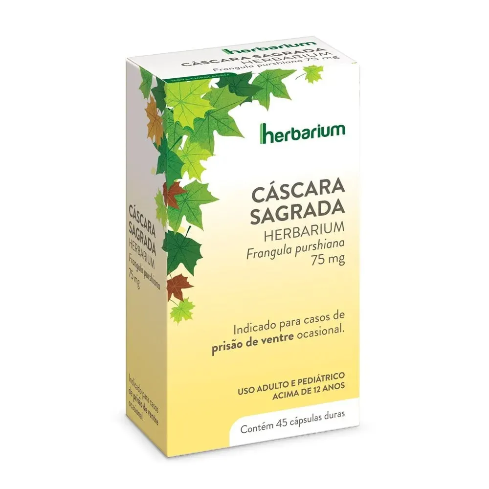 Cáscara Sagrada Herbarium 75mg 45 Cápsulas