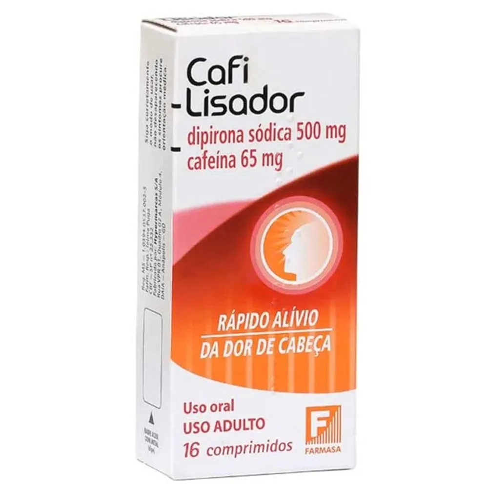 Cafilisador 500mg/65mg 16 Comprimidos