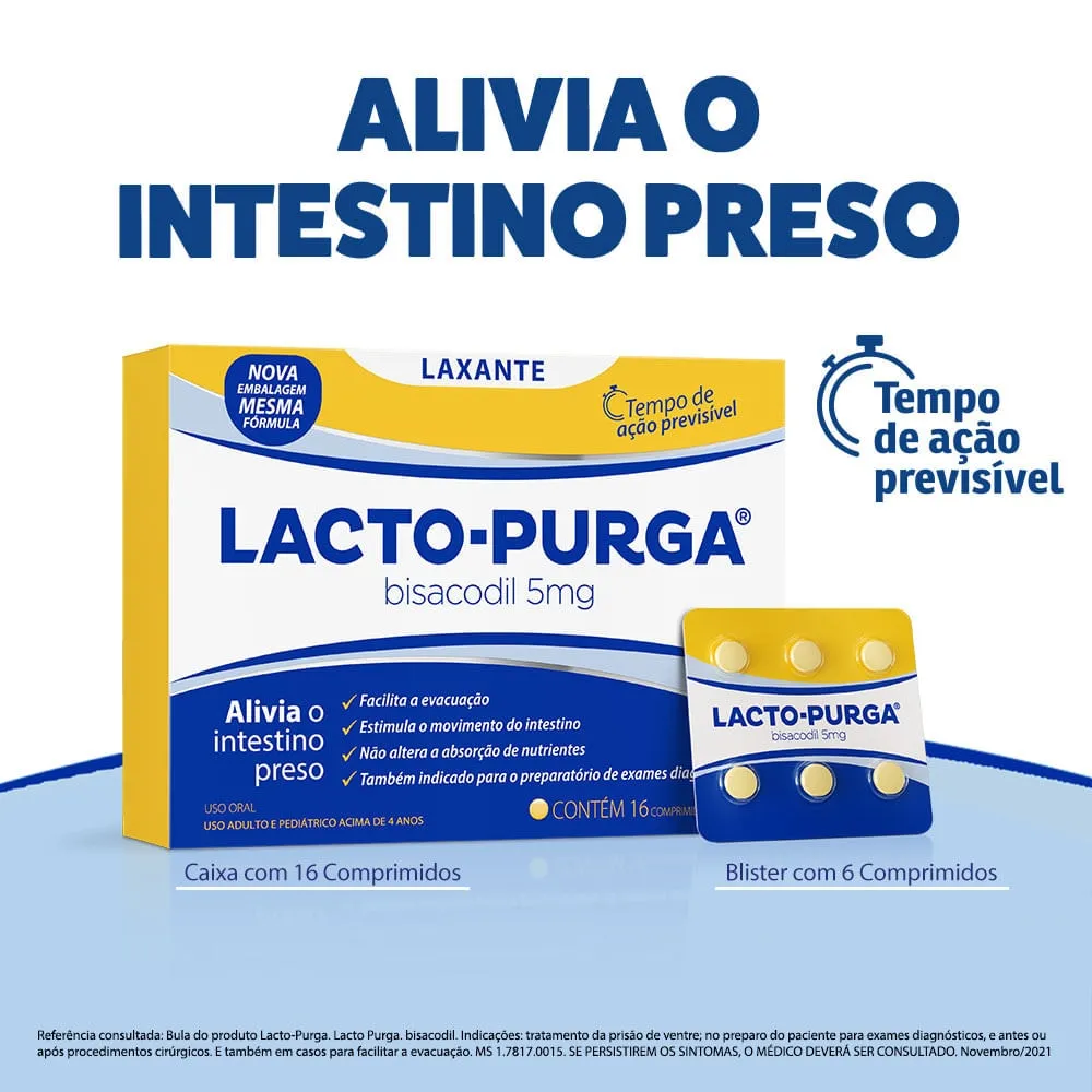 Lacto-Purga 5mg 16 Comprimidos