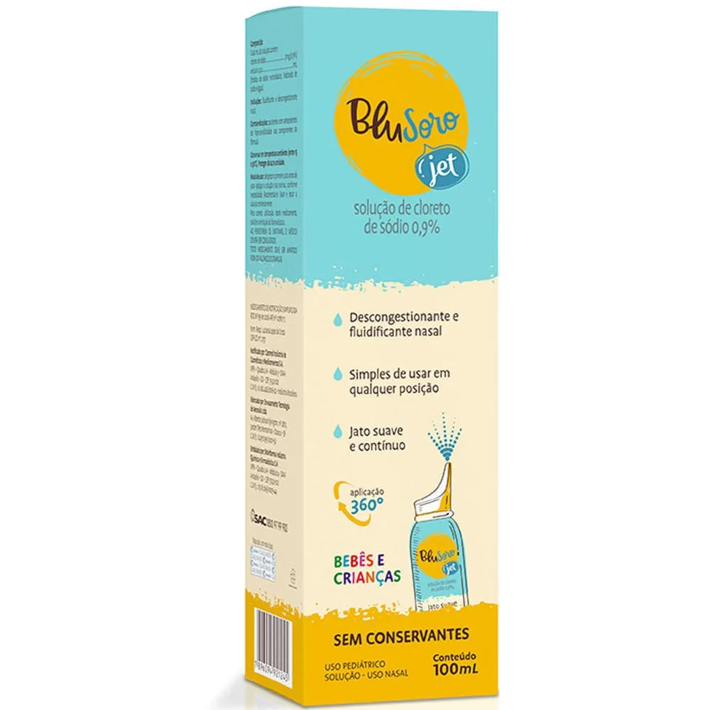 Blusoro Jet Infantil Jato Suave Nasal 9,0mg/ml 100ml