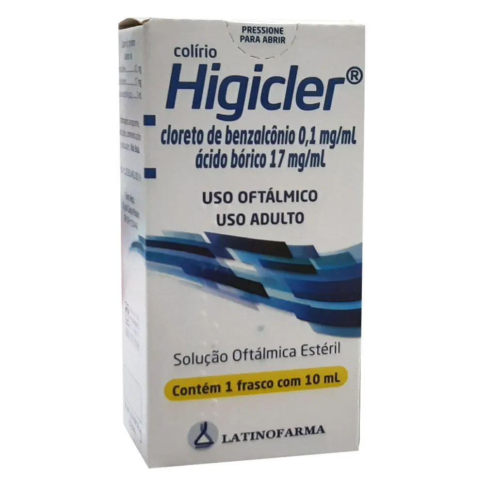 Higicler Solução Oftálmica Colírio 10ml
