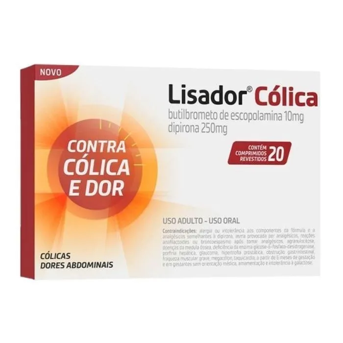 Lisador Cólica 20 Comprimidos Revestidos