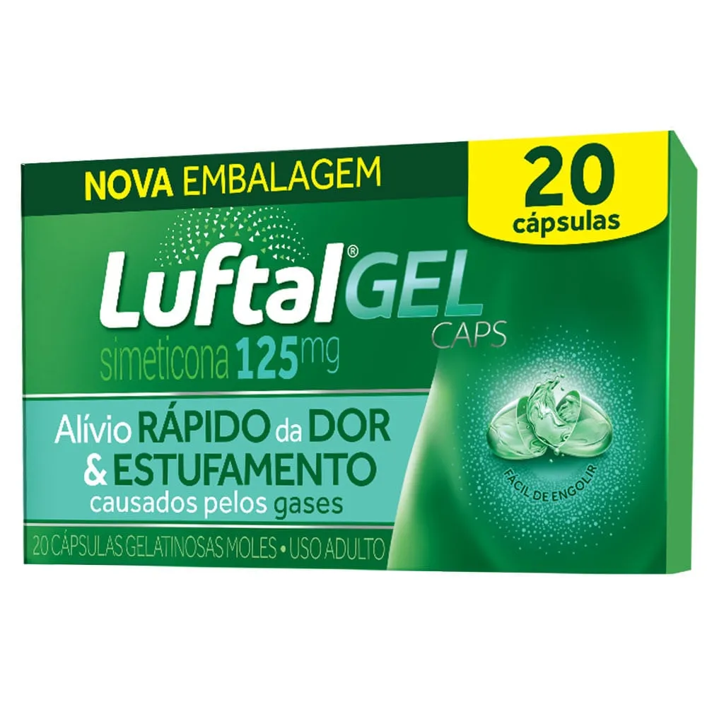 Luftal Gel Caps 125mg 20 Cápsulas