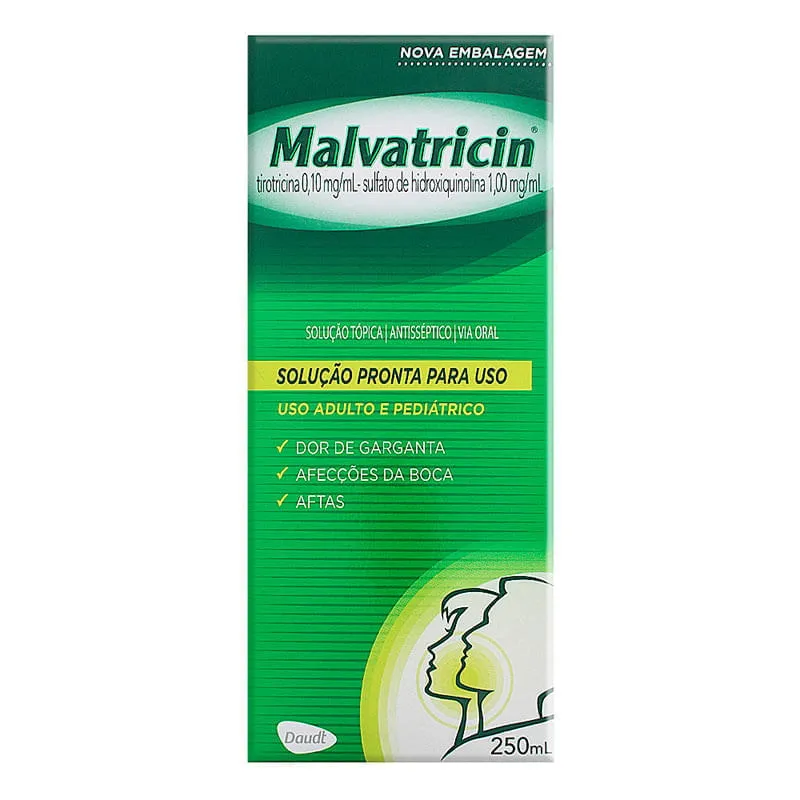 Malvatricin PPU Solução Antisséptica Oral 250ml
