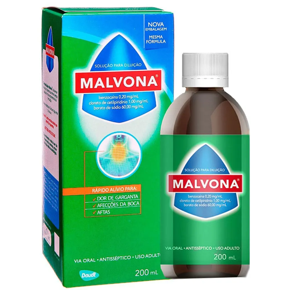 Malvona Antisséptico Solução Tópica 200ml