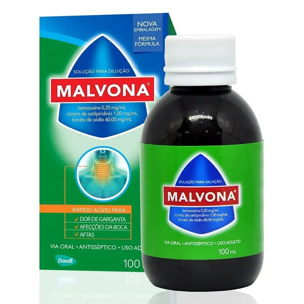 Malvona Antisséptico Solução Tópica 100ml