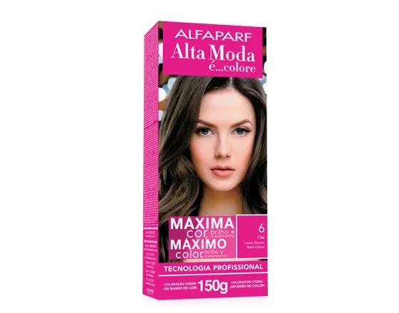 Tintura para Cabelo Alta Moda E Colore 6 60G