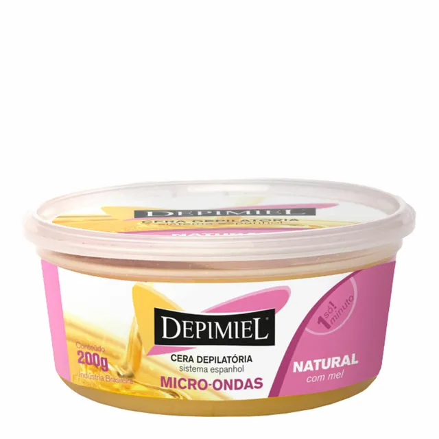 Cera Depilatória Depimiel Microondas 200 Gr Natural Com Mel