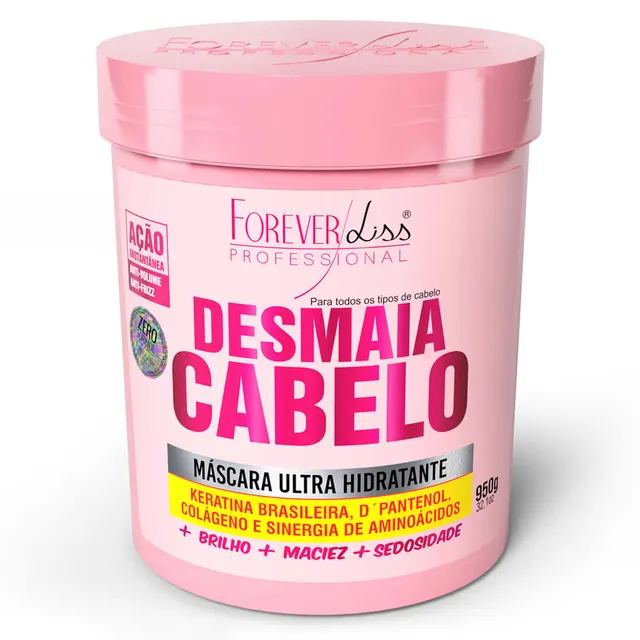 Máscara Ultra Hidratante Desmaia Cabelo Forever Liss 950g