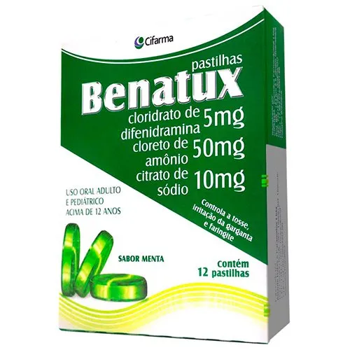 Benatux 12 Pastilhas Sabor Menta