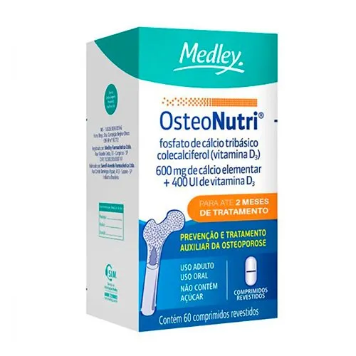 Osteonutri 600mg+400ui 60 Comprimidos Revestidos