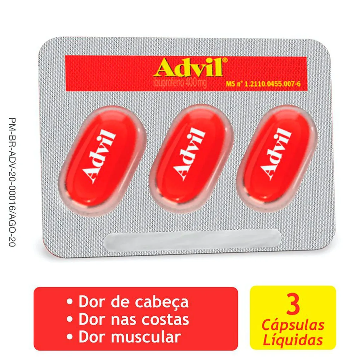 Advil 400mg 3 Comprimidos