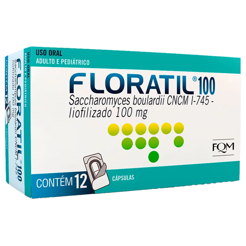 Floratil 100mg 12 Cápsulas