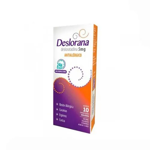 Deslorana 5mg 10 Comprimidos Revestidos