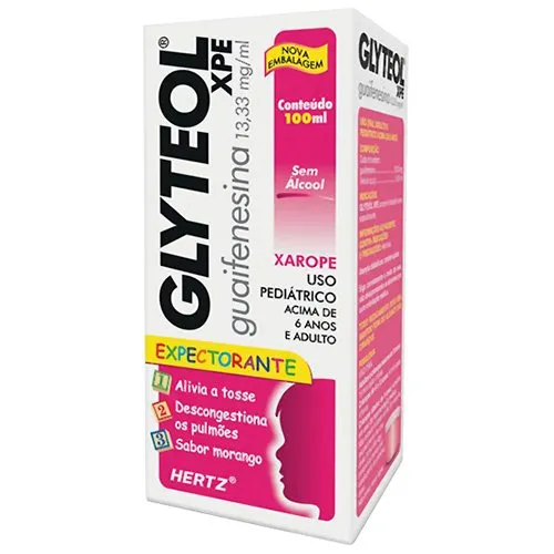 Glyteol 13,33 mg/mL Xarope Sabor Morango 100ml