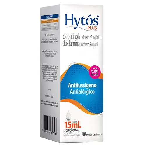 Hytos Plus 48mg+9mg/mL Solução Oral 15ml