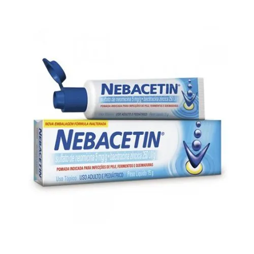 Nebacetin 5mg+250UI/g Pomada 15g