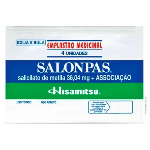 Salonpas 4 Adesivos Transdérmicos Grandes Hisamitsu Referência