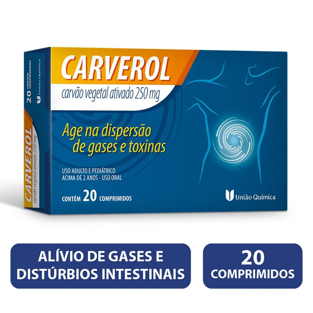 Carverol 250mg 20 Comprimidos