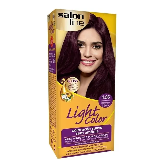 Tintura Salon Line Light Color Cor:4.66 Borgonha Intenso