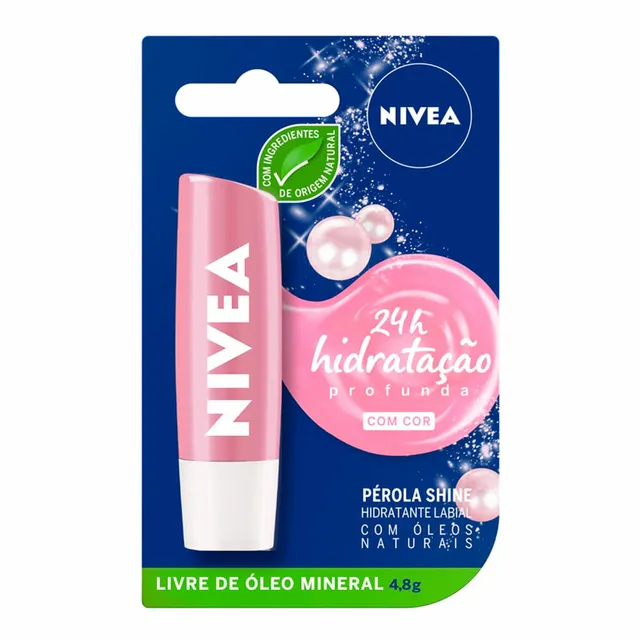 Protetor Labial Perola Shine 4,8g Nivea