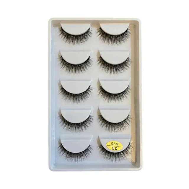 Cílios Postiços Mink Cartela c/ 5 Pares