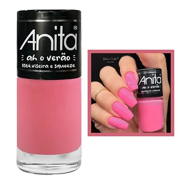 Esmalte Anita Ah O Verão Viseira e Squeeze Cremoso 10ml Val. 31/10/2025