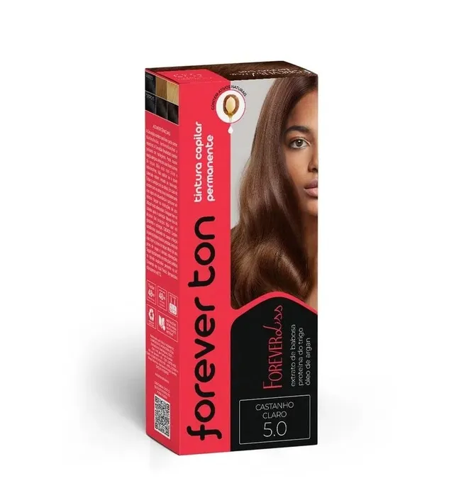 Tinta De Cabelo Castanho Claro 5.0 Forever Ton