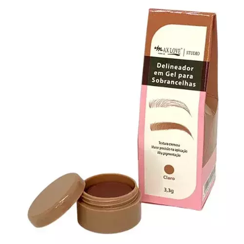 Delineador em Gel para Sobrancelhas Claro 01 Max Love