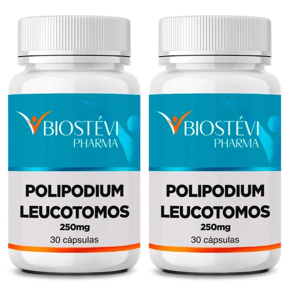 Kit 2 polipodium leucotomos (protetor solar em cápsulas) 30 cápsulas