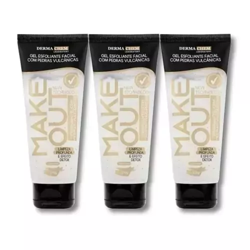 Dermachem Kit com 3 Esfoliantes Pedras Vulcânicas