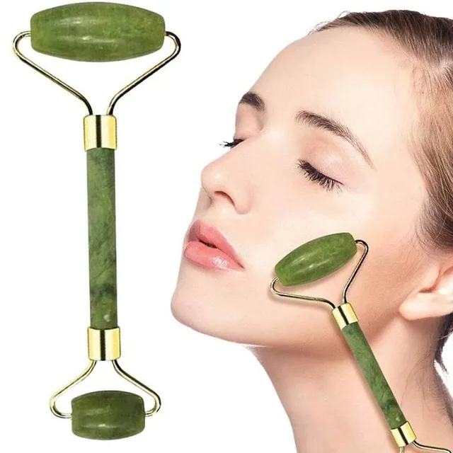 Rolo Massageador Jade Facial Duplo Mandala