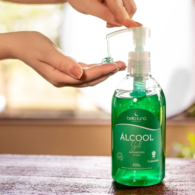 Álcool Gel Aromático Perfumado Bella Luna 430g