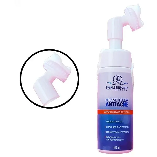 Sabonete Facial Mousse Micelar Antiacne Phállebeauty 150ml