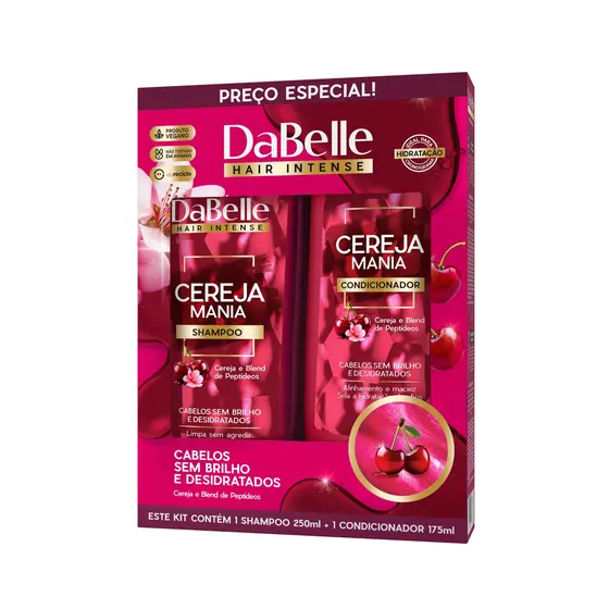 Kit Cereja Mania Sh 410ML + Cond 175ML Dabelle