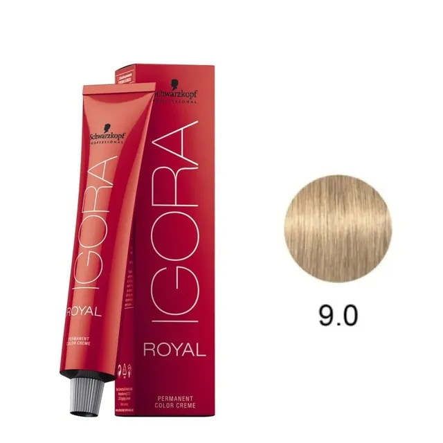 Coloração 9-0 Schwarzkopf Igora Royal 60ml Louro Extra Claro Nat.