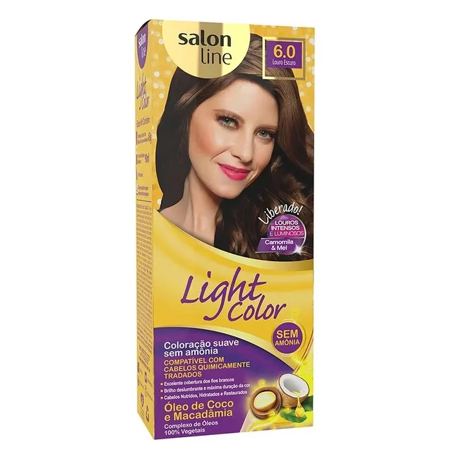 Tintura Salon Line Light Color Cor:6.0 Louro Escuro