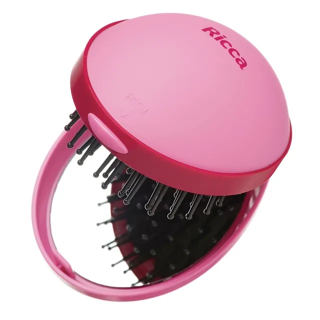 Escova Dobrável com Espelho Ricca Ref. 179