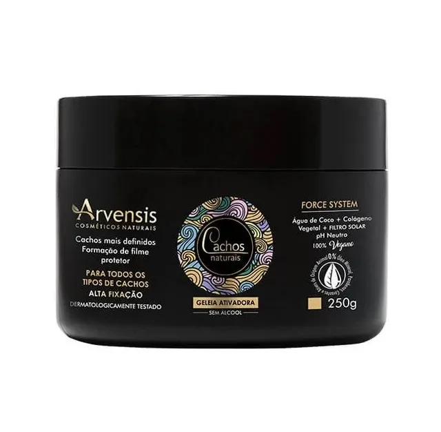 Geleia Cachos Naturais 250g Suave Fixação Arvensis