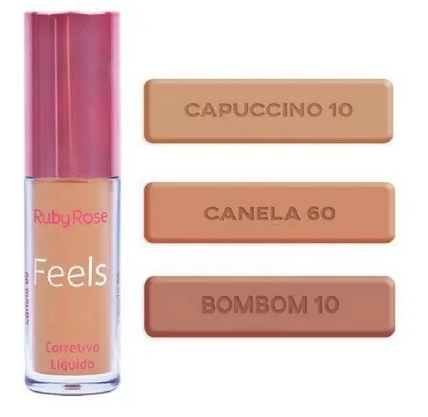 Ruby Rose Corretivo Liquido Feels Grupo 3 HB8102 Cor: 10 Bombom