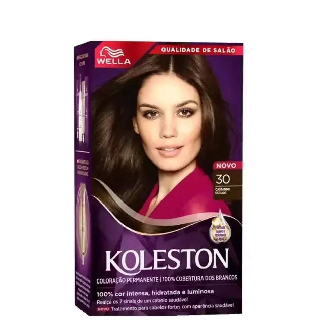 Tinta Koleston Coloração Kit Prático Cor Castanho Escuro