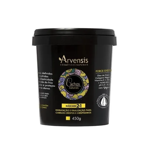 Máscara Cachos Naturais 2x1 450g Arvensis