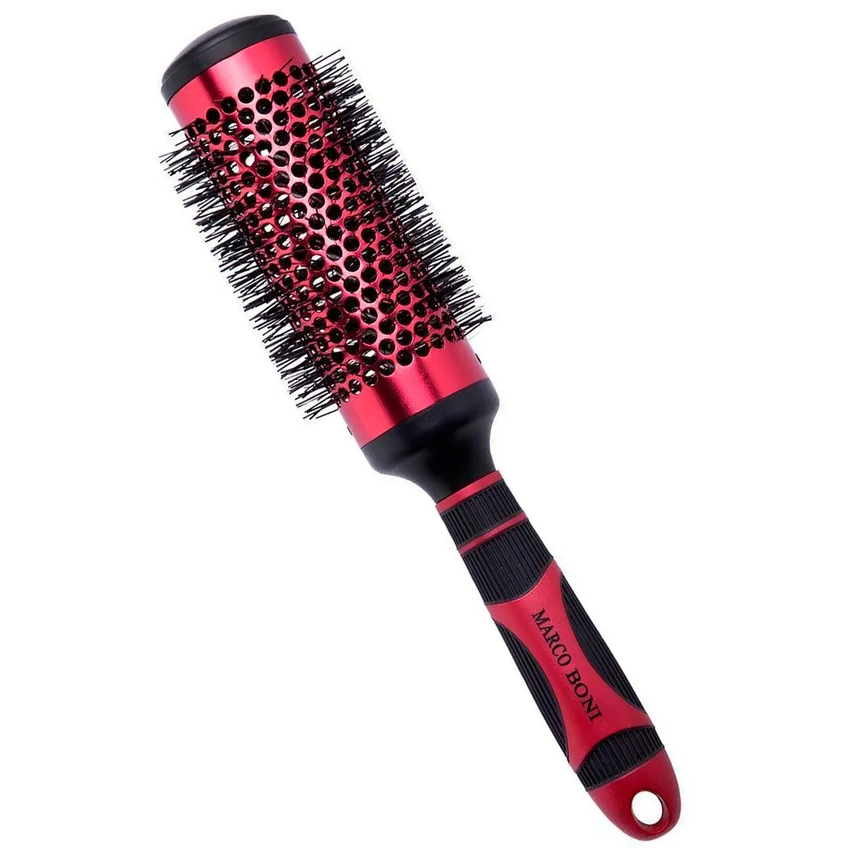 Escova de Cabelo Vermelha Térmica Vazada Marco Boni 63mm