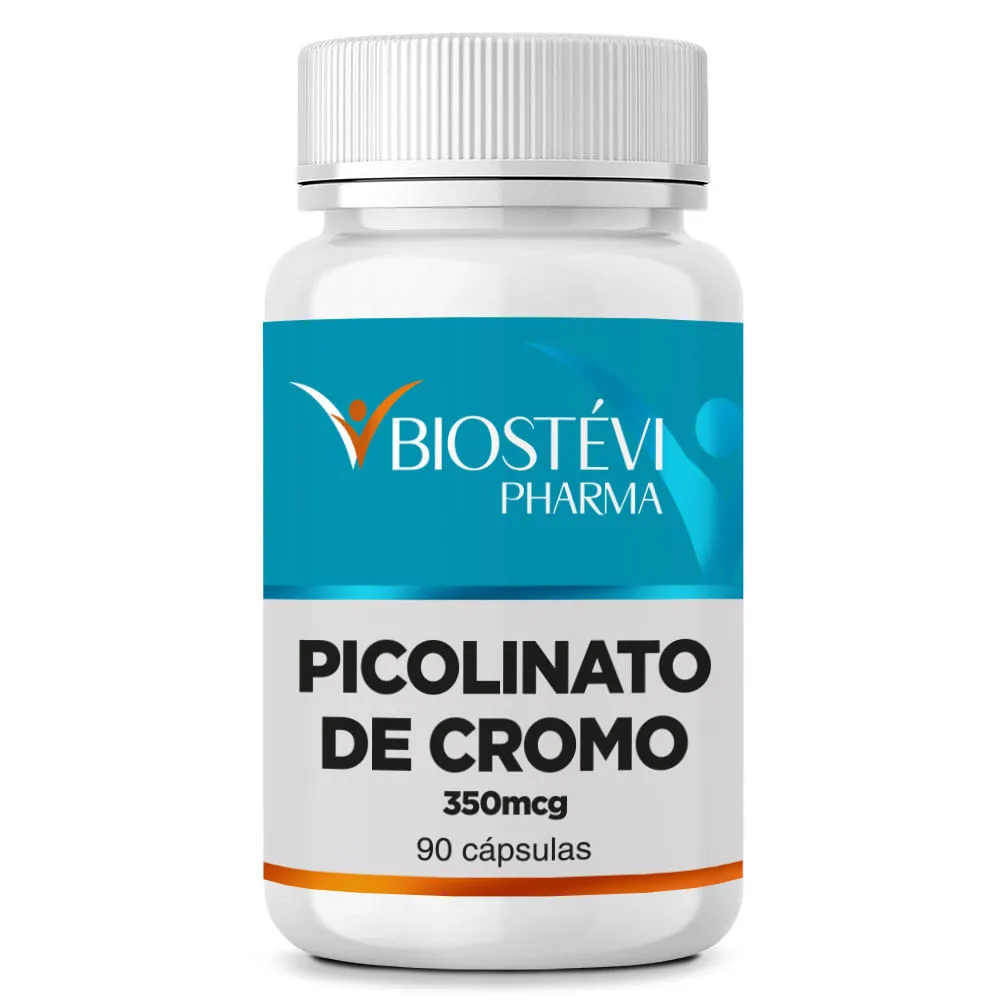 Picolinato de Cromo 350mcg 90 Cápsulas