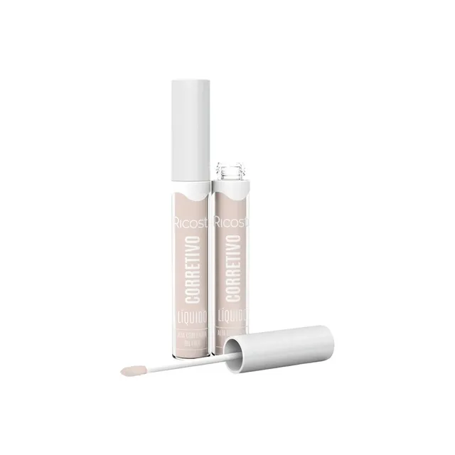 Corretivo Facial Líquido Vegano Cor: 3 Ricosti 4ml