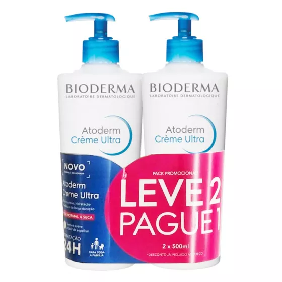 Bioderma Atoderm Creme Ultra Hidratante 2x500ml