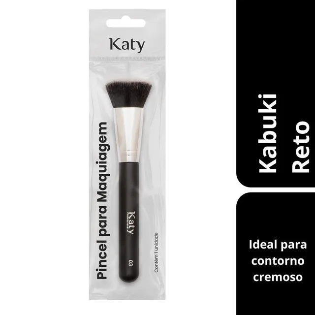 Pincel Katy Kabuki Reto N3 p/ Contorno ou Base